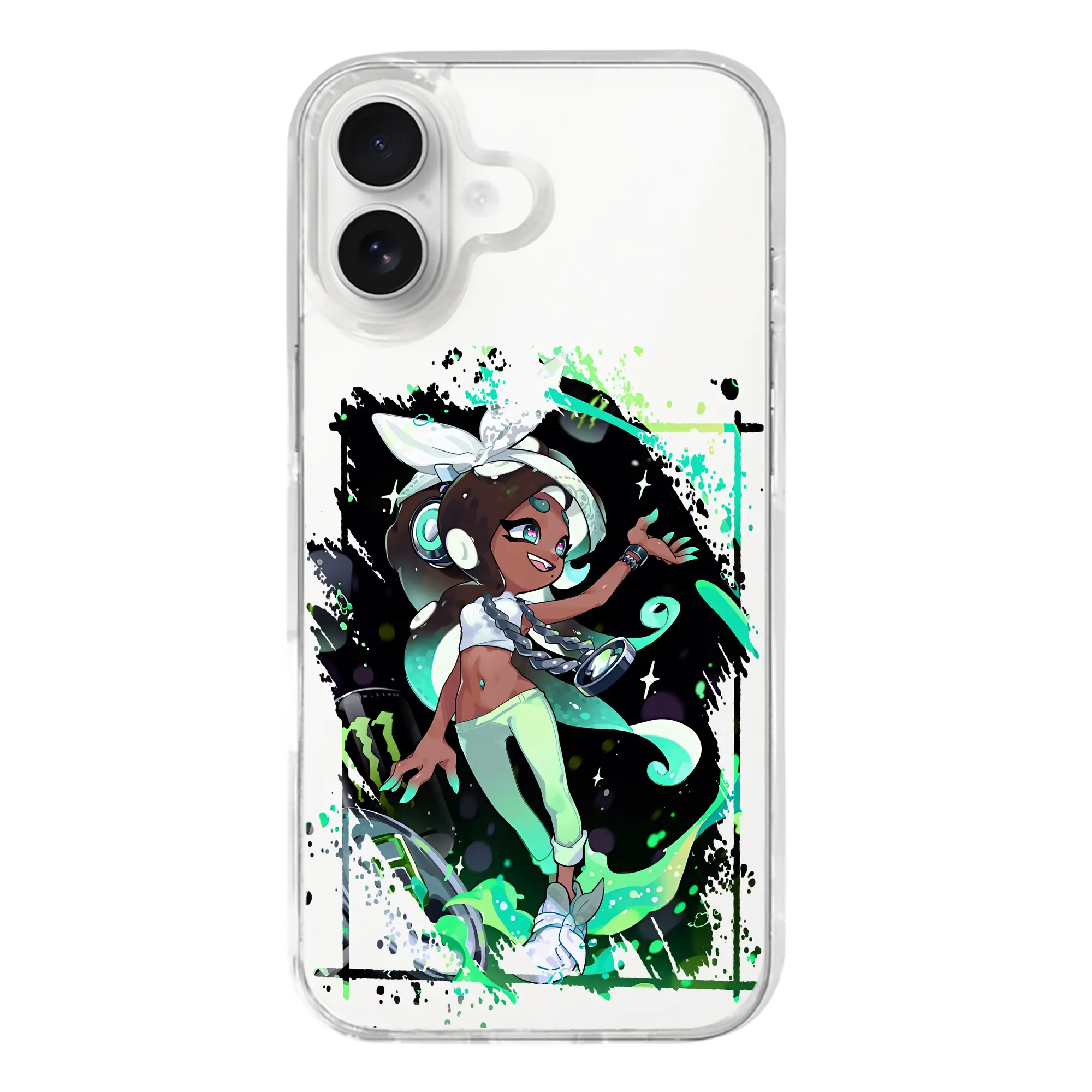 スプラトゥーン グッズ,イイダ - iPhone 17シリーズ 透明スマホケース – 薄型・耐衝撃・精密フィット保護カバー